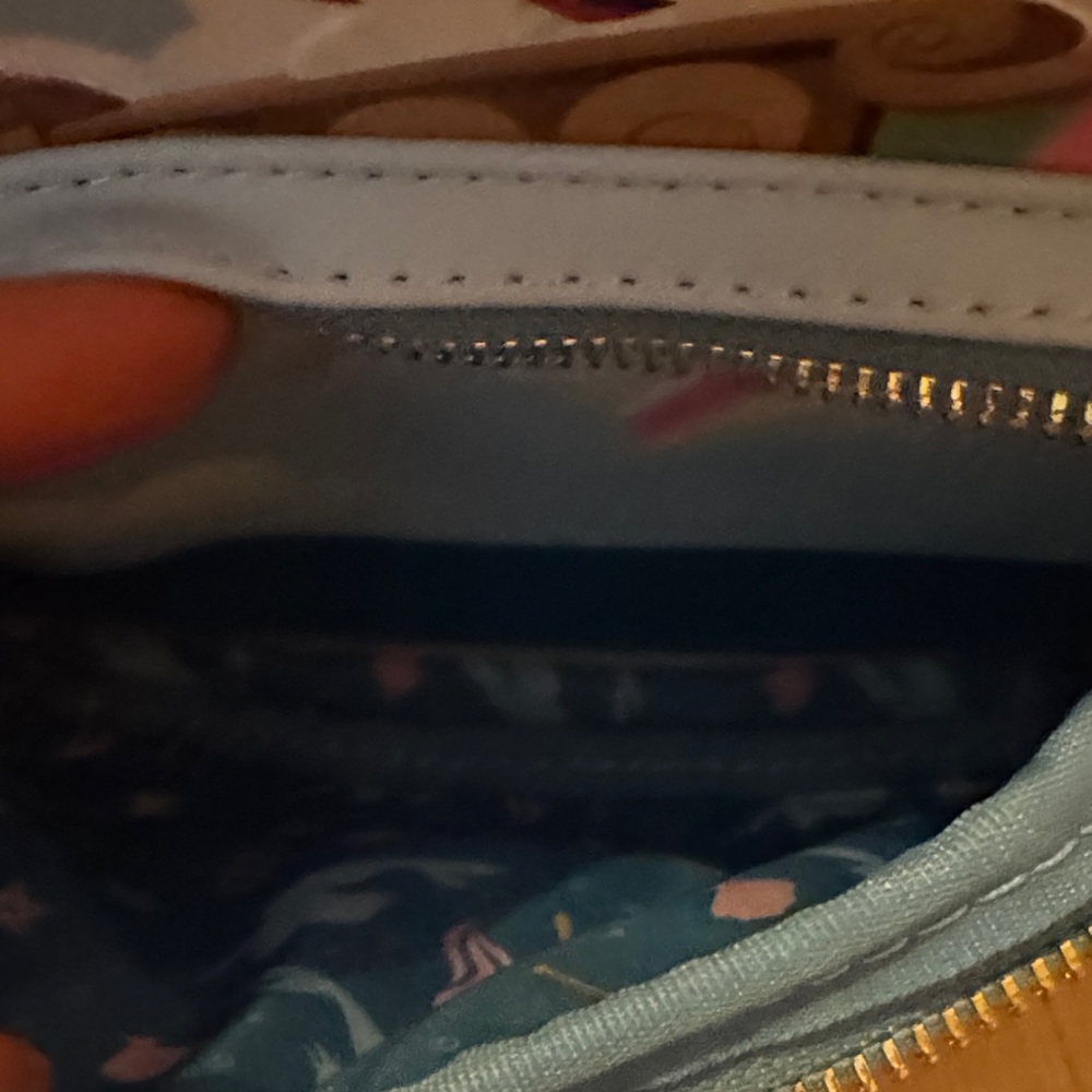 Loungefly Blue Little Mermaid Rainbow Mini Backpack - Picture 3 of 4